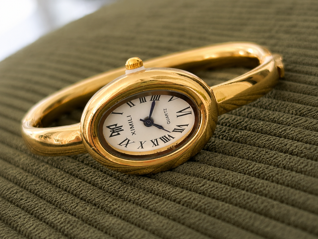 Glowliac™ | Montre Jonc Dorée Élégance Vintage