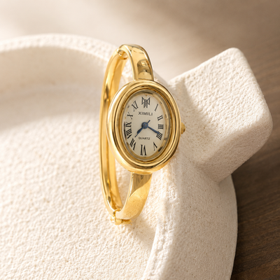 Glowliac™ | Montre Jonc Dorée Élégance Vintage